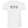 T Shirt Peche Sleep Eat and Fish Manche Courte Homme
