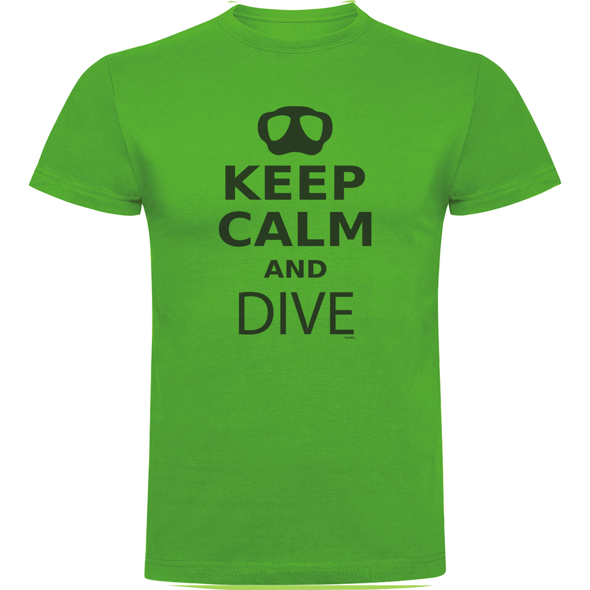 T Shirt Duiken Keep Calm And Dive Korte Mouwen Man