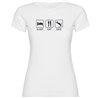 T Shirt Immersione Sleep Eat And Dive Manica Corta Donna