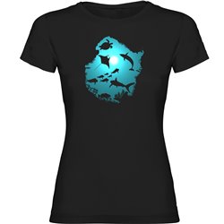 T Shirt Duiken Underwater Dream Korte Mouwen Vrouw