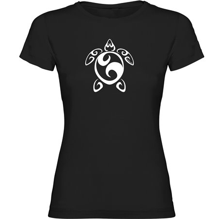 Camiseta Buceo Sea Turtle Tribal Manga Corta Mujer