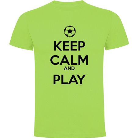 T Shirt Football Keep Calm And Play Football Manche Courte Homme