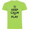 Camiseta Futbol Keep Calm And Play Football Manga Corta Hombre
