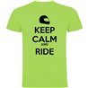 T Shirt Motorcycling Keep Calm And Ride Short Sleeves Man