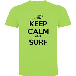 T Shirt Surf Surf Keep Calm and Surf Short Sleeves Man