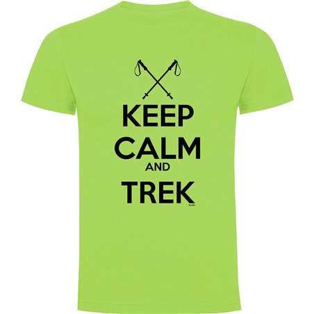 Camiseta Trekking Keep Calm And Trek Manga Corta Hombre