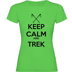 Camiseta Trekking Keep Calm And Trek Manga Corta Mujer