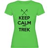 Camiseta Trekking Keep Calm And Trek Manga Corta Mujer