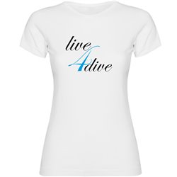 T Shirt Duiken Live 4 Dive Korte Mouwen Vrouw