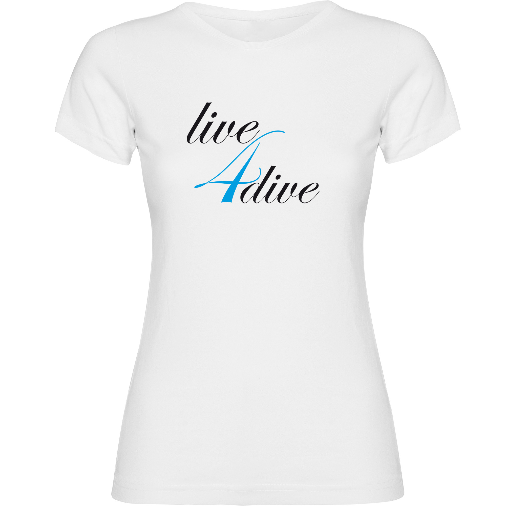 T Shirt Plongee Live 4 Dive Manche Courte Femme