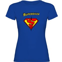 T Shirt Dykning Super Diver Kortarmad Kvinna