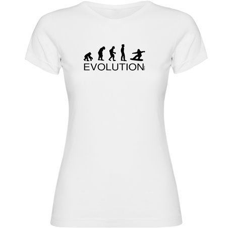 T Shirt Snowboard Evolution Snowboard Manche Courte Femme