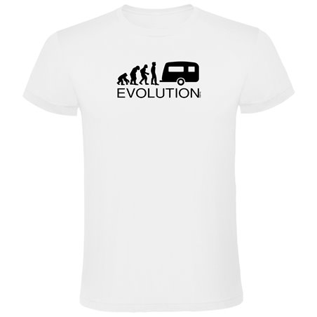 T Shirt Bergbeklimmen Evolution Caravanning Korte Mouwen Man