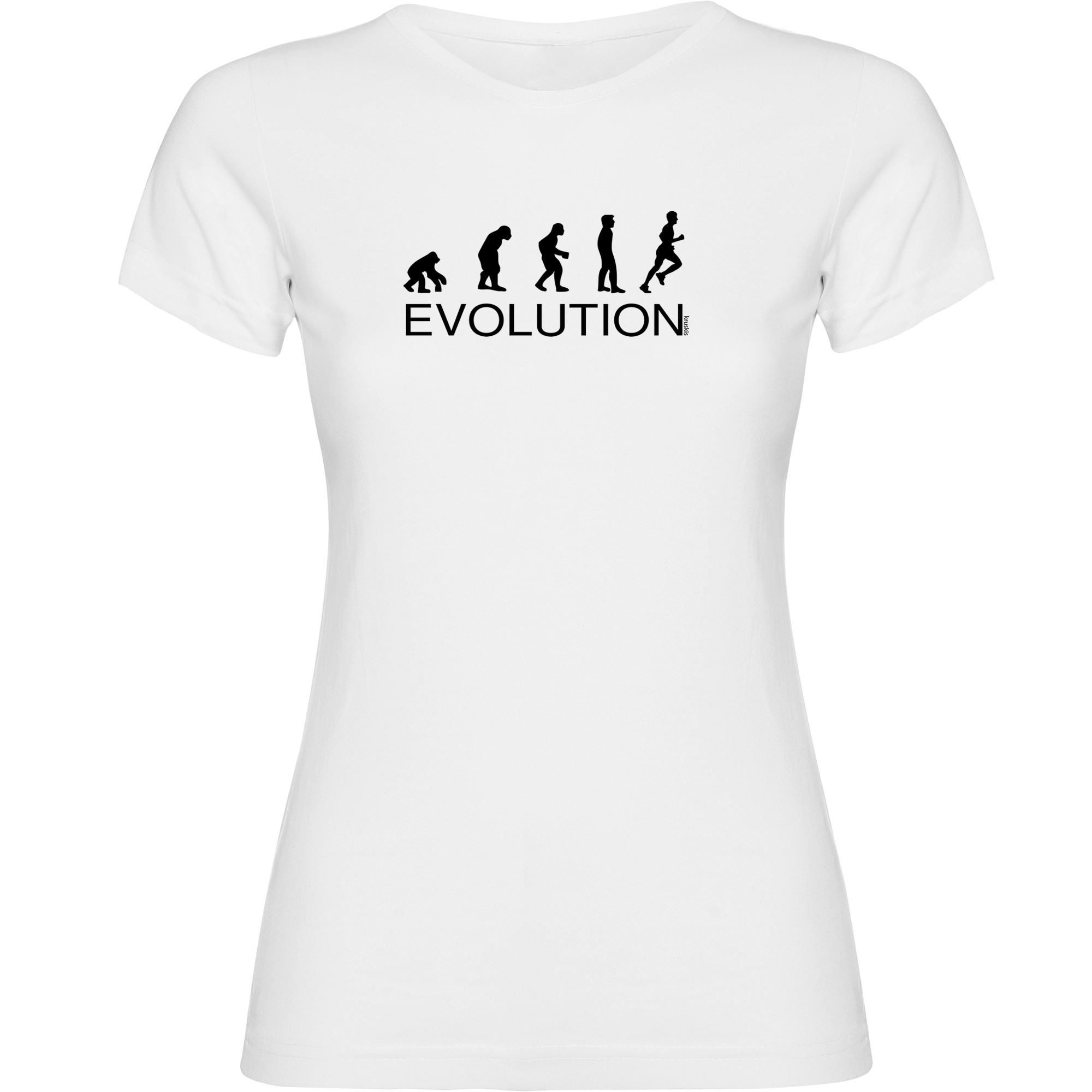 T Shirt Rennen Evolution Running Korte Mouwen Vrouw