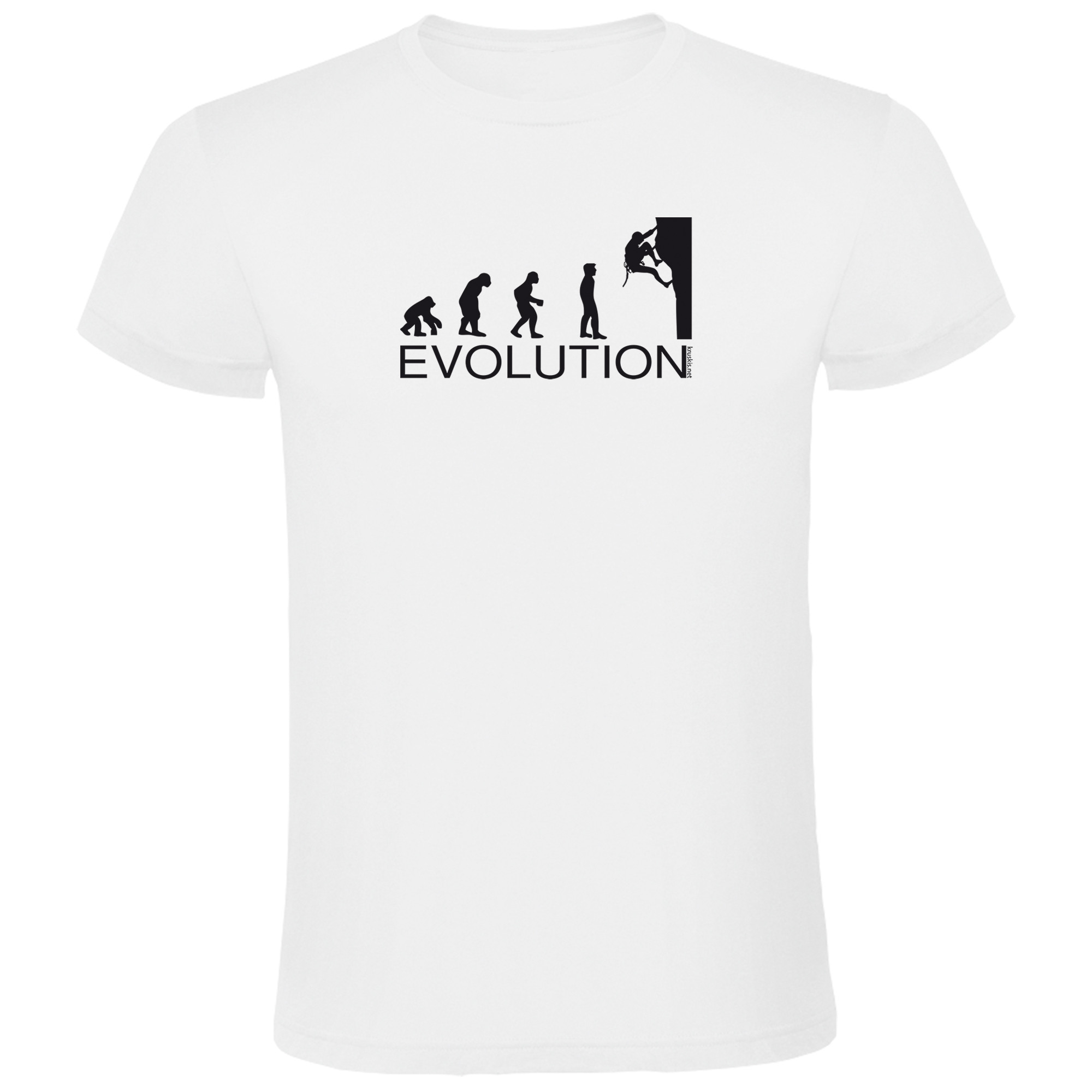 T Shirt Wspinaczka Evolution Climbing Krotki Rekaw Czlowiek