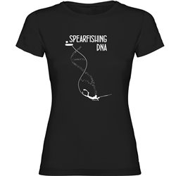 T Shirt Spearfishing Spearfishing DNA Short Sleeves Woman