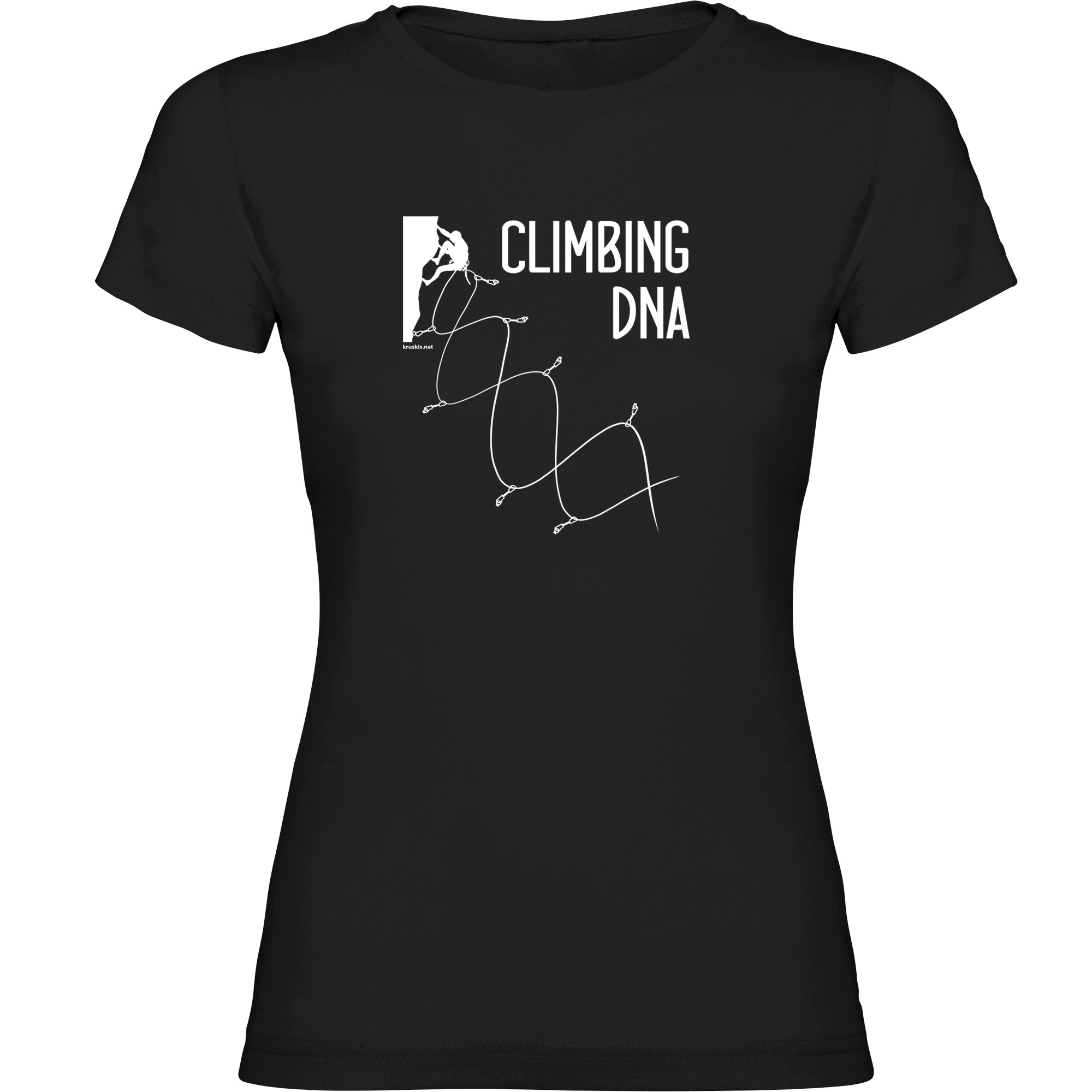 T Shirt Klimmen Climbing DNA Korte Mouwen Vrouw