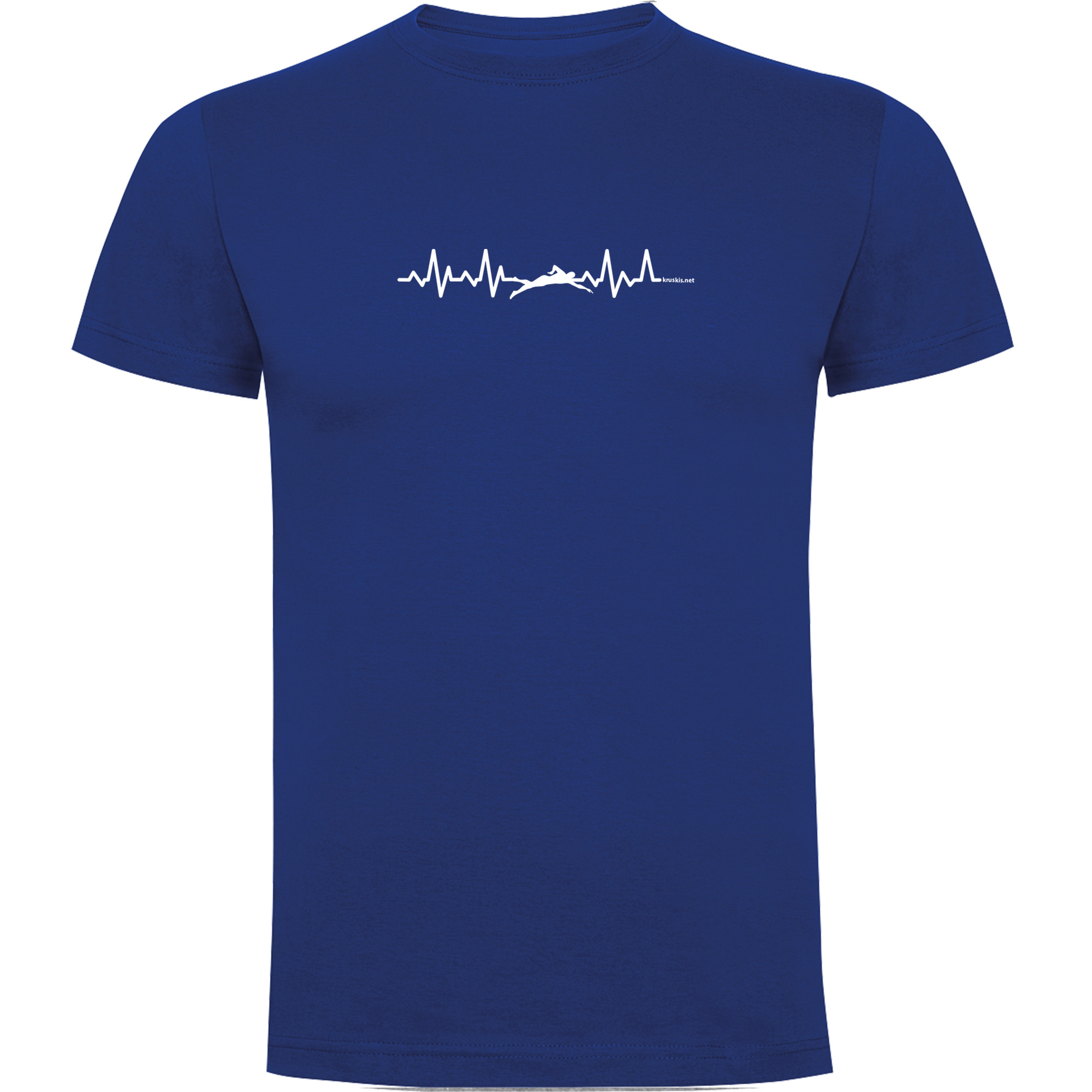 T Shirt Plywanie Swimming Heartbeat Krotki Rekaw Czlowiek