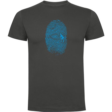 T Shirt Gym Crossfit Fingerprint Kortarmad Man