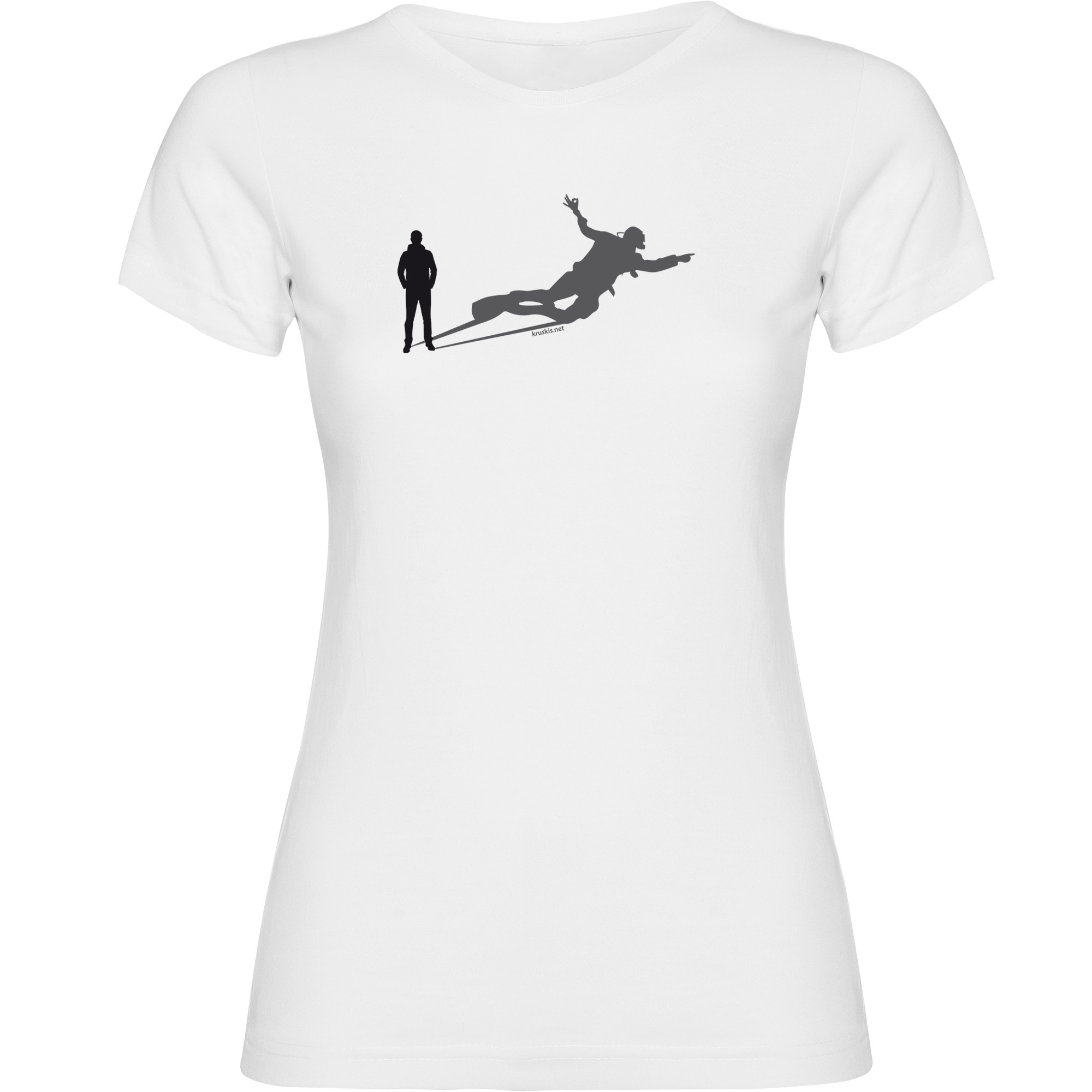 T Shirt Diving Shadow Dive Short Sleeves Woman