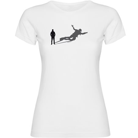 T Shirt Dykning Shadow Dive Kortarmad Kvinna