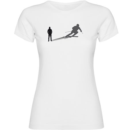 T Shirt Ski Shadow Ski Korte Mouwen Vrouw