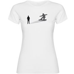 T Shirt Snowboard Shadow Snow Kortarmad Kvinna