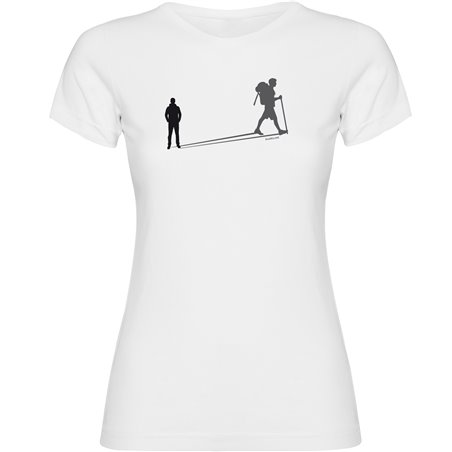 T Shirt Vandring Shadow Trek Kortarmad Kvinna
