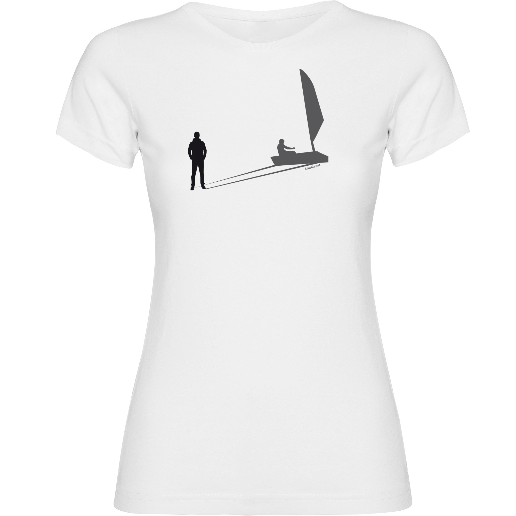 T Shirt Nautical Shadow Sail Short Sleeves Woman