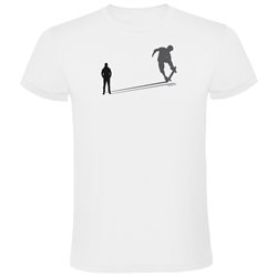 T Shirt Skateboardakning Shadow Skate Kortarmad Man