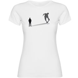 T Shirt Skateboarden Shadow Skate Zurzarm Frau