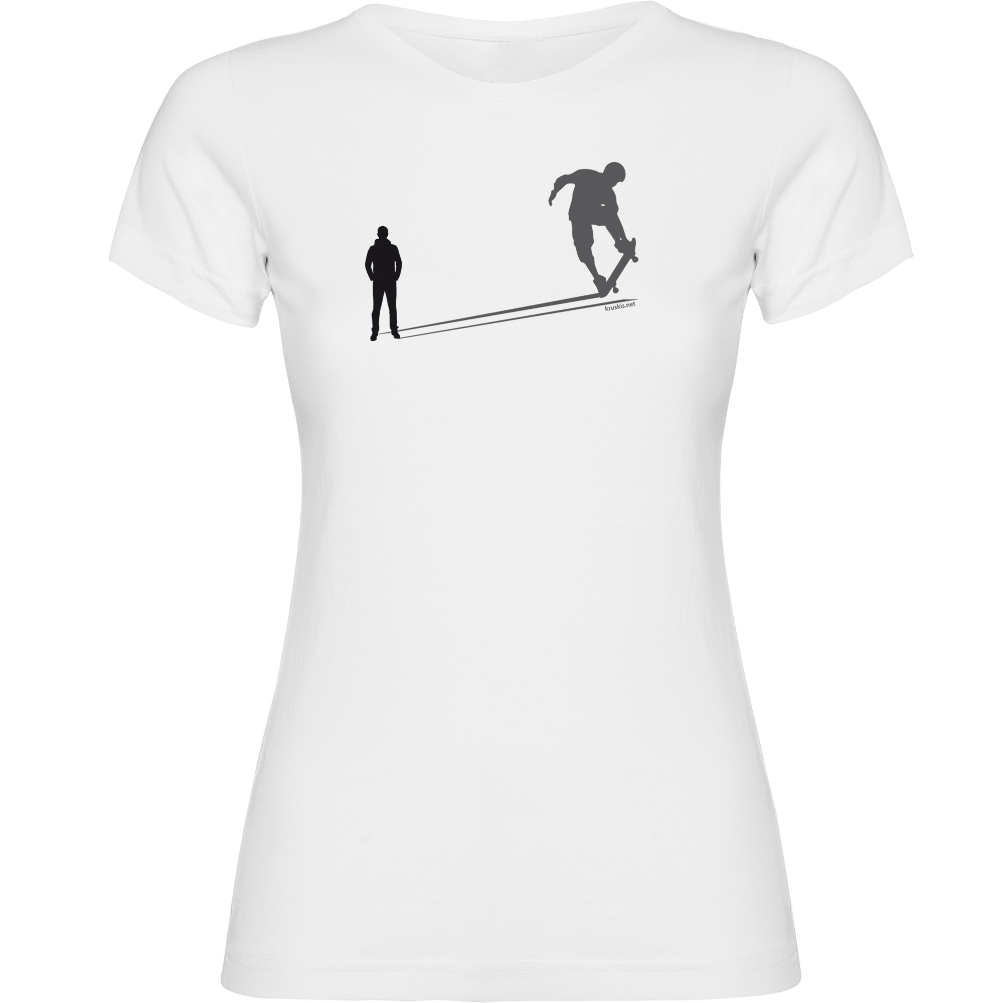 T Shirt Skateboardakning Shadow Skate Kortarmad Kvinna