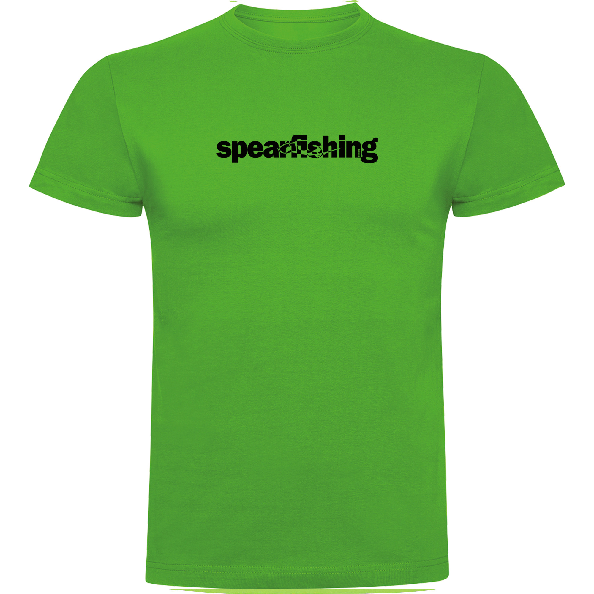 T Shirt Speervissen Word Spearfishing Korte Mouwen Man