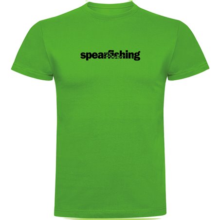 T Shirt Spearfishing Word Spearfishing Short Sleeves Man