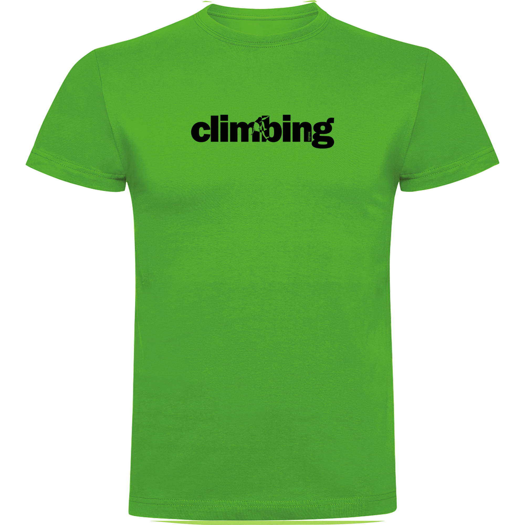 T Shirt Klimmen Word Climbing Korte Mouwen Man