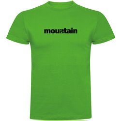 T Shirt Bergsbestigning Word Mountain Kortarmad Man