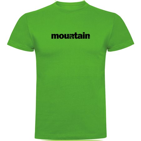 T Shirt Bergbeklimmen Word Mountain Korte Mouwen Man