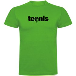 T Shirt Tennis Word Tennis Kortarmad Man