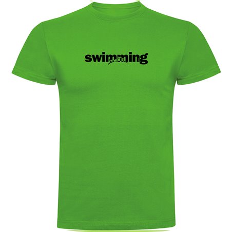 T Shirt Swimming Word Swimming Short Sleeves Man