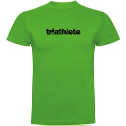 T Shirt Cycling Word Triathlete Short Sleeves Man