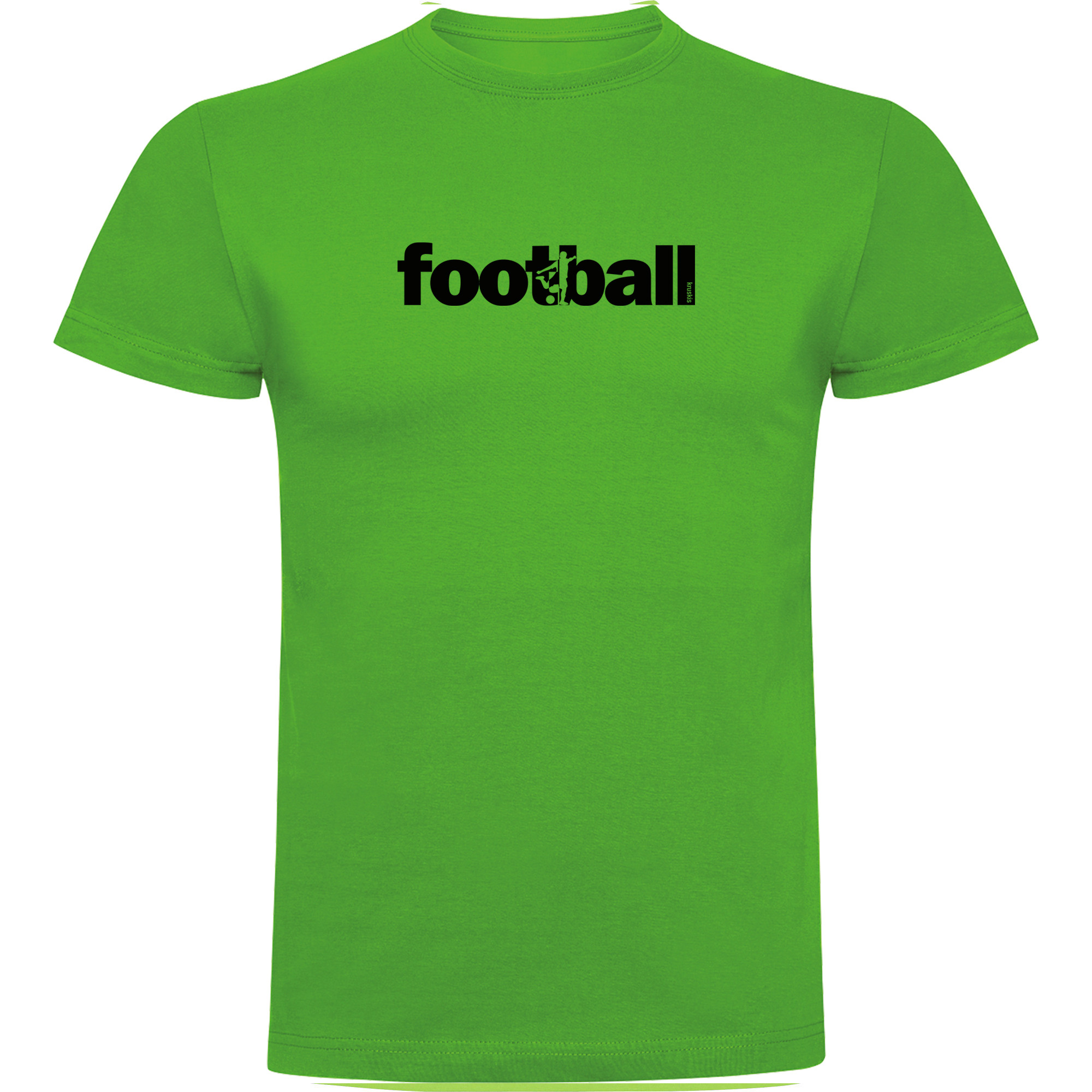 T Shirt Football Word Football Manche Courte Homme