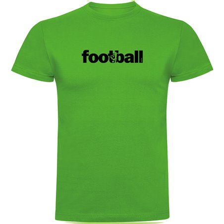 T Shirt Football Word Football Manche Courte Homme