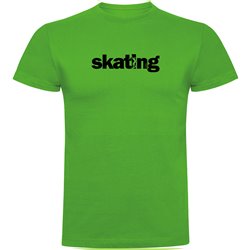 T Shirt Skateboardakning Word Skating Kortarmad Man