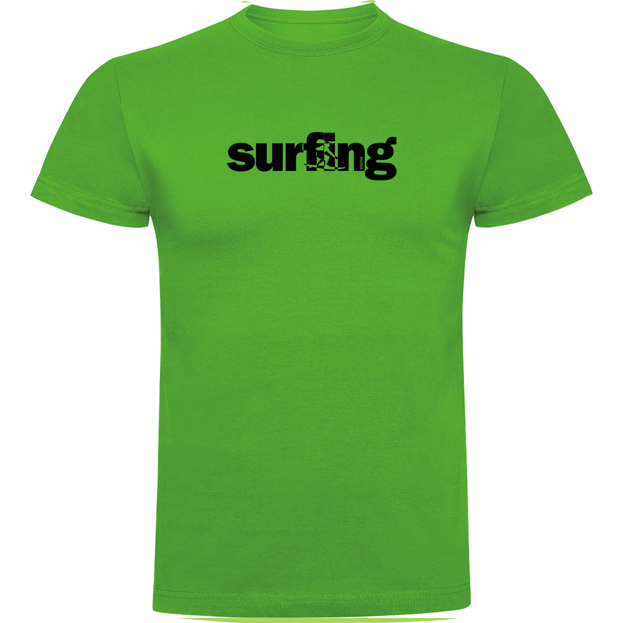 T Shirt Surfen Word Surfing Zurzarm Mann
