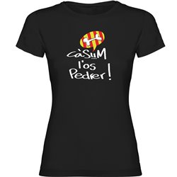 T Shirt Katalonien Casum l´Os Pedrer Kortarmad Kvinna