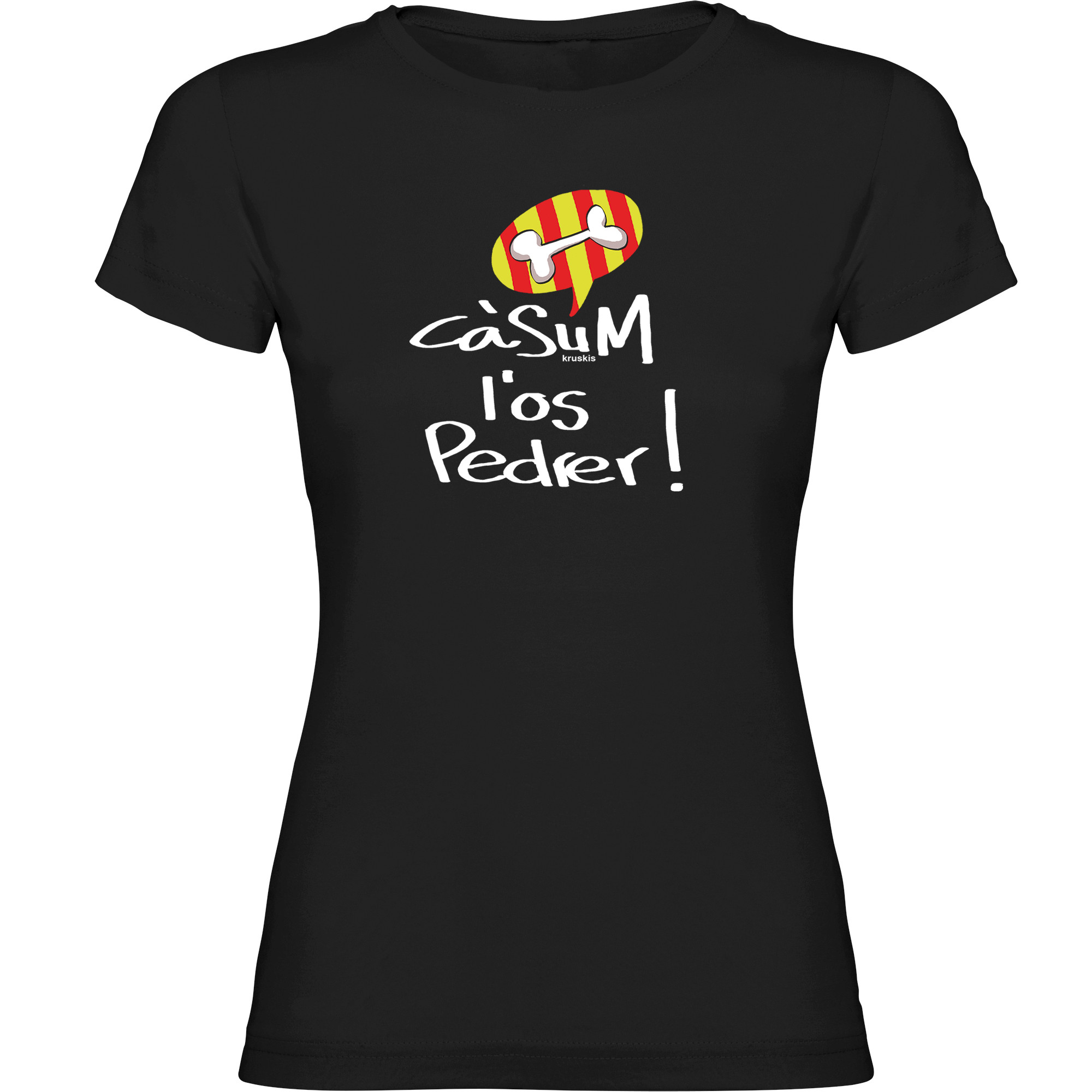 T Shirt Catalonia Casum l´Os Pedrer Short Sleeves Woman