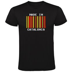 T Shirt Catalonie Made in Catalonia Korte Mouwen Man