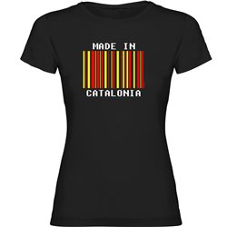 T Shirt Catalogna Made in Catalonia Manica Corta Donna