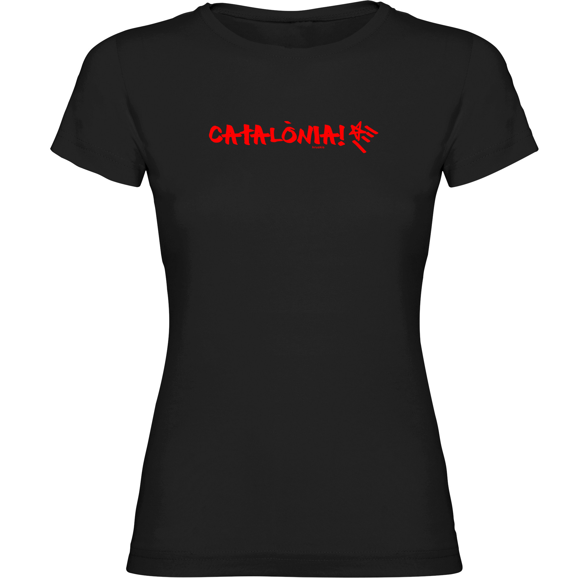 T Shirt Catalogne Catalonia Manche Courte Femme