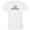 T Shirt Catalonia I Love Botifarra Short Sleeves Man